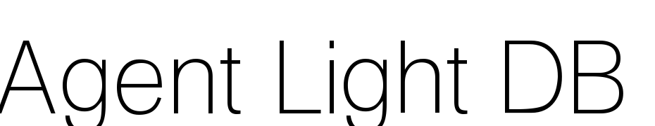 Agent Light DB Normal Font Download Free